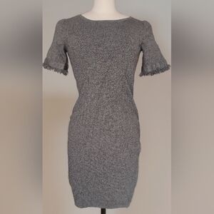 Ann Taylor Charcoal Knit Midi Dress